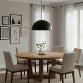 24 inch Diameter Integrated LED Black Pendant