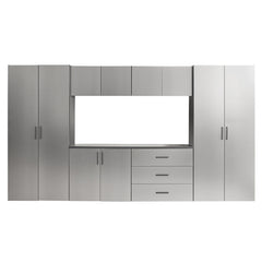Astro Series 128 in. W x 79 in. H x 20 in. D Garage Cabinet Set A (7-Piece)