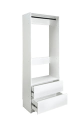 Prosper 32 inch White Wood Walk-in Closet with Two Drawers