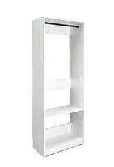 Prosper 32 inch White Wood Walk-in Closet with One Rod
