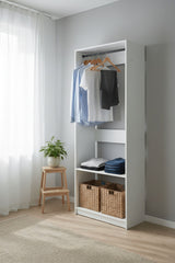 Prosper 32 inch White Wood Walk-in Closet with One Rod