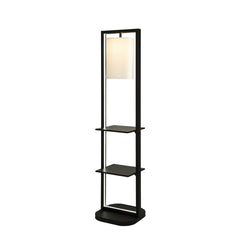 16.5x17x74" Two Tiered Vertical Shelving Stand with Light (Not include Bulb)