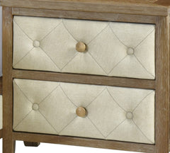 Beautiful Walnut Finish Nightstand 1pc Designed Drawers Fronts Modern Bedroom Furniture