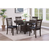 Hester Black and Espresso 5-piece Dining Set