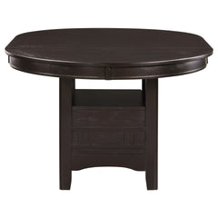 Illkirch Espresso Oval Extension Leaf Dining Table