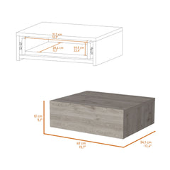 Vienna Floating Nightstand, Sleek Wall-Mounted Design with Spacious Drawer Storage