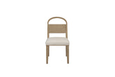 Wood Arch Back Chair - Toffee/White Sand (Set of 2)