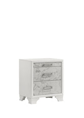 Soul Modern Style Nightstand Made with wood in White same as B009P309601 (CA inventory)