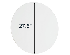 70cm bathroom mirror, round mirror, matte white Backboard