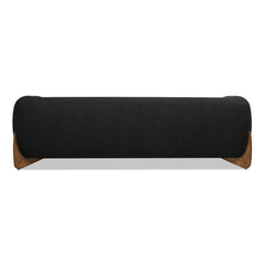 Alpine 90.5" Sherpa Sofa, Ebony Black Boucle