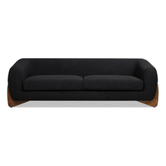 Alpine 90.5" Sherpa Sofa, Ebony Black Boucle