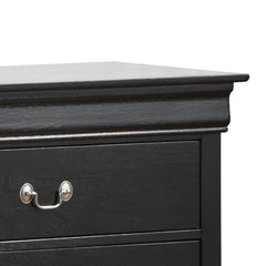 Elegant Traditional Black Storage Dresser
