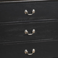 Elegant Traditional Black Storage Dresser