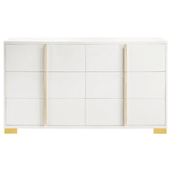Medici White 6-drawer Dresser
