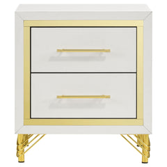 Chesney White 2-drawer Nightstand Bedside Table