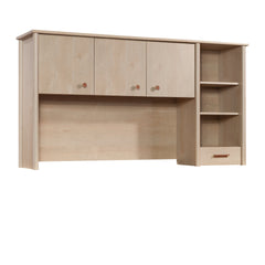 Desktop Hutch with Adjustable Shelves, Brown finish