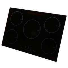 Electric Cooktop, 5 Burners, 30'' Induction Stove Top, Built-in Magnetic Cooktop 9200W, 9 Heating Level Multifunctional Burner, LED Touch Screen w/ Child Lock & Over-Temperature Protection