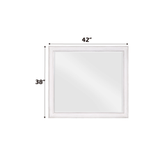 Katia Weathered White Finish Mirror