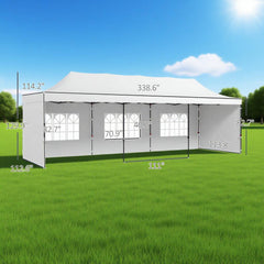 Pop Up Canopy Tent with Carry Bag and Sand Bags for Parties