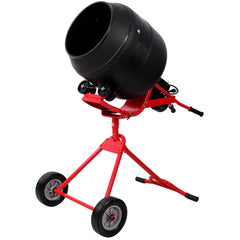 4.0 CUFT/110L Portable Electric Concrete Mixer, Heavy Duty Power Cement Mixing Machine for Mortar, Poly Drum 110V/60Hz ETL Certificated