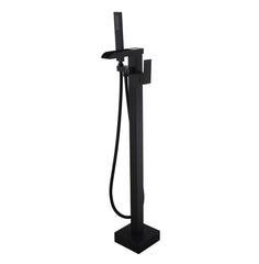 Floor Mounted Tub Faucet High Flow Freestanding Tub Filler Faucet with Handheld Shower Head