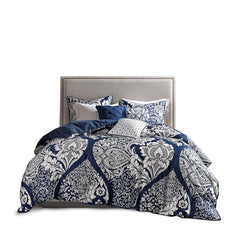 Full/Queen 6 Piece Printed Duvet Cover Set