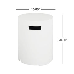 16x20 inch MGO Tank Holder/Side Table, White
