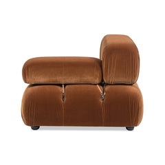 Marcel 36" Bubble Modular Modern Lounge Arm Chair, Olive Green Performance Velvet