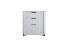 4 Drawer Chest - White