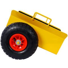 Heavy Duty Panel Dolly Slab Dolly with Handle & 2 10" Peneumatic Tires Wheels 600LBS Load Capacity for Drywall Sheet Heavy Appliance & Material Handling All Terrain Moving Cart Panel Dolly - Yellow