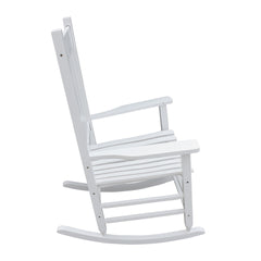 wooden porch rocker chair WHITE