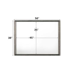 Jehoram Gray Finish Mirror