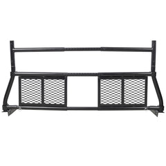 Pickup Truck Headache Rack,Adjustable Steel Truck Back Rack Mesh Window Protector Head Frame Bed,Black