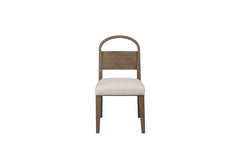 Wood Arch Back Chair - Cocoa/ White Sand (Set of 2)