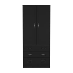 Armoire Ramey, Bedroom, Black