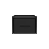 Floating Nightstand Calion, Bedroom, Black