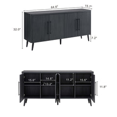 Sideboard in Charcoal Gray