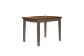 Counter Height Two Tone 4 Drawer Dining Table