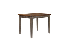 Counter Height Two Tone 4 Drawer Dining Table