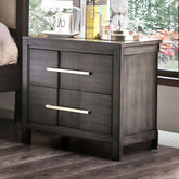 Transitional 1pc Nightstand Gray Color English Dovetail Drawer Construction Bedside Table Bedroom