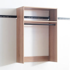 Devi Oak Wall Mounted Wood Closet System