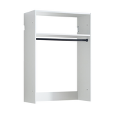 Devi White Wall Mounted Wood Closet System