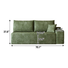 Y119-3L-GREEN 3seater left green