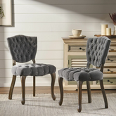 KD TUFTED CHAIR (WTHR)( SET OF 2 )