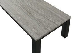 Gray Black 3-Piece Living Room Table Set Table Top Cocktail Table and Two Matching End Tables Wooden Furniture