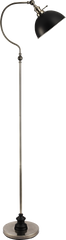 56''H SATIN NICKLE GOOD NECK FLOOR LAMP