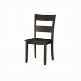 Walnut Finish Transitional Dining Chairs Set of 2 Wooden Dining Room Kitchen Furniture