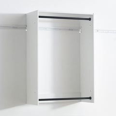 Devi White Wall Mounted Wood Closet System