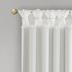 Twist Tab Total Blackout Window Curtain Panel White 50x95" Blackout