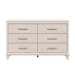 Modern Glam Style Six-Drawer Dresser with Jewelry Trays Wooden Bedroom Furniture 1pc